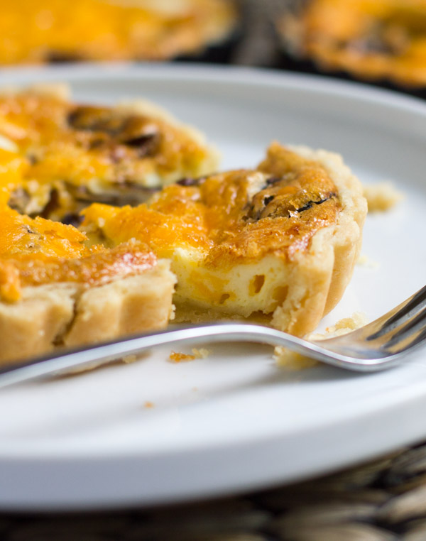Some of the best things are sweet and savory! Apple, cheddar cheese and radicchio combined in this buttery quiche makes for a surprisingly sweet and savory bite of brunch-y goodness. Don't knock it 'til you try it!