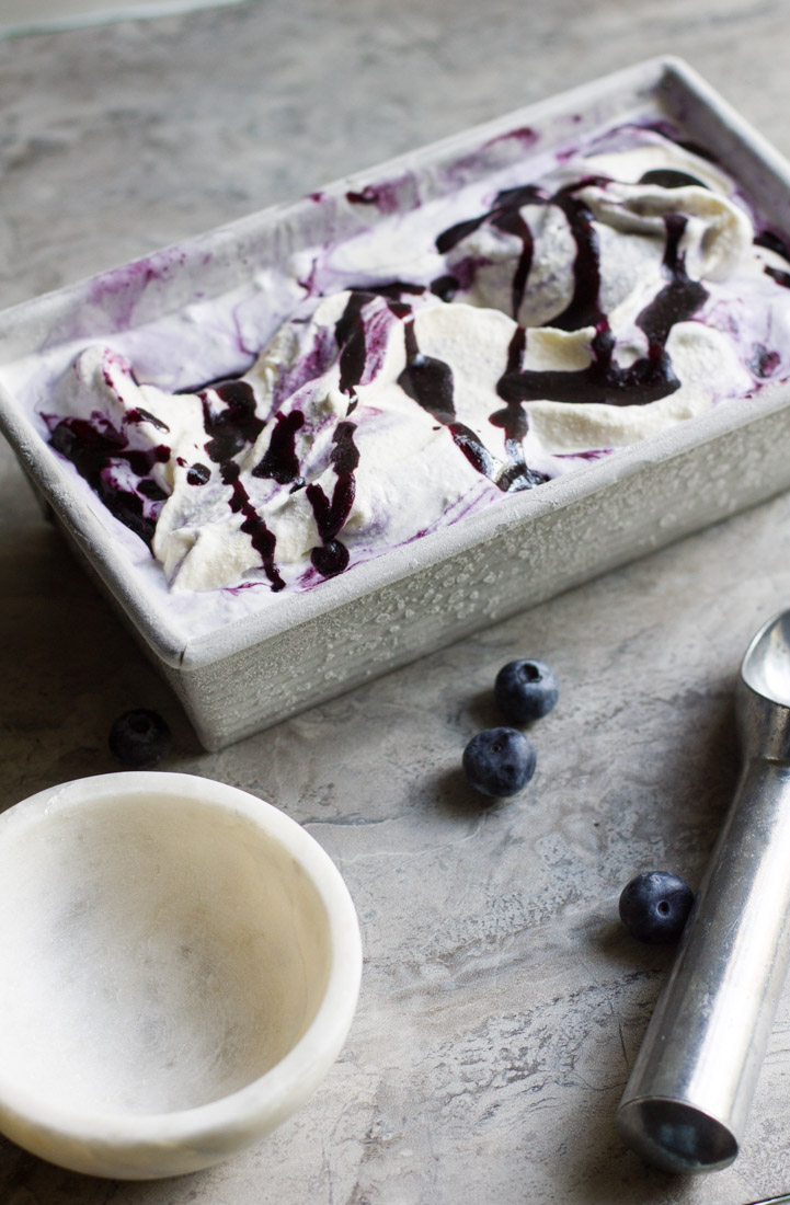 Honey Blueberry Lavender ice cream makes you scream for more ice cream. It's heaven in a cup!