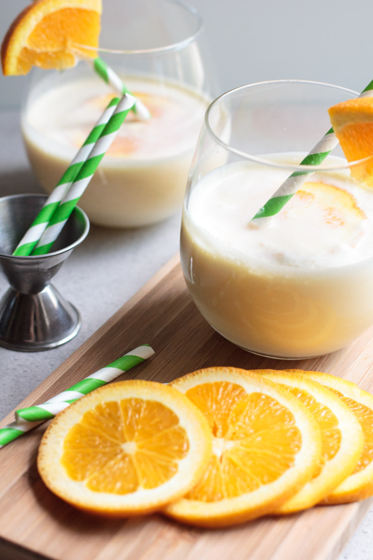 A creamy blend of orange and vanilla, this recipe for the ultimate creamsicle margarita is always a hit!