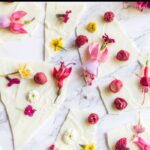 Impress your friends with this White Chocolate Edible Flower Bark - it is the sweetest addition to any springtime party!