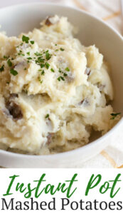 These Instant Pot Mashed Potatoes are a classic recipe made easy in the Instant Pot. It makes an excellent and easy side dish for Thanksgiving or any weeknight dinner.