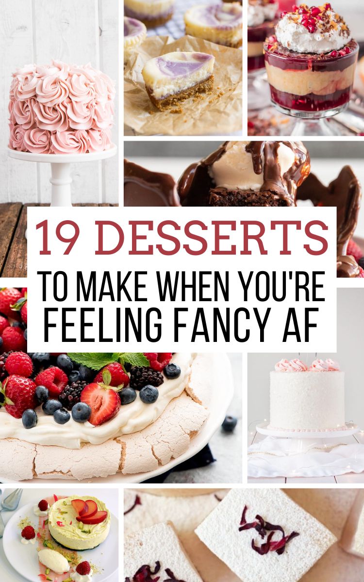 A collection of fancy desserts to satisfy your sweet tooth and add a touch of class to your meal!