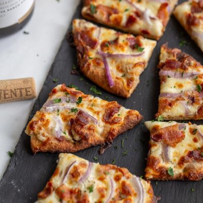 Make Time with Wente + Garlic Pizza Recipe